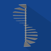 Лестница винтовая металлическая