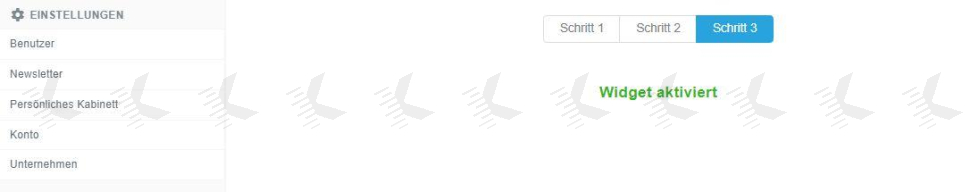 Schritt 8. Widget aktiviert