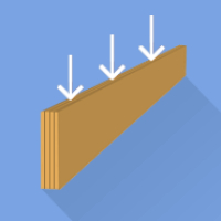 Multiplexplatten (MPX, Sperrholzplatten) Balken