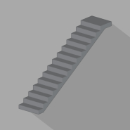 Лестница прямая бетонная