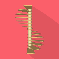 Tornillo en el poste central