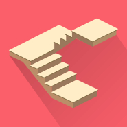 Scala con 1/2 pianerottolo e rotazione di 180° (a