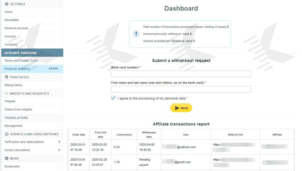 Step 3. Transactions details Step 3. Transactions details