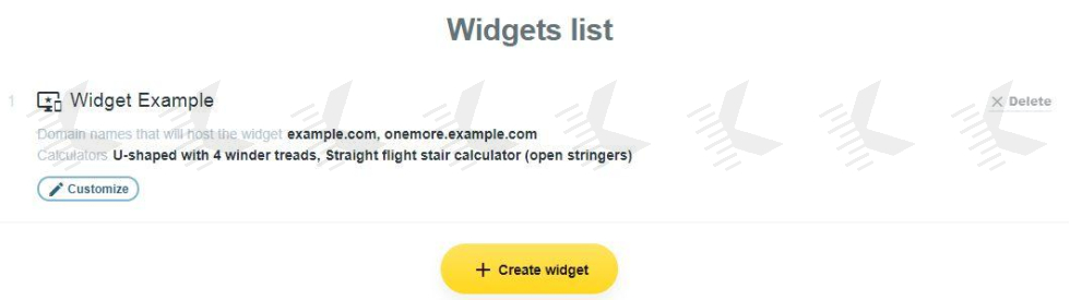 Step 9. Widget customization Step 9. Widget customization
